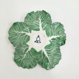 DIDIER GARDILLOU キャベツ PORCELAIN CABBAGE FORM BOX AND COVERS 陶器 皿 グリーン【中古】5-1228G♪