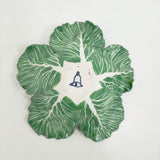 DIDIER GARDILLOU キャベツ PORCELAIN CABBAGE FORM BOX AND COVERS 陶器 皿 グリーン【中古】5-1228G♪