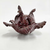 DIDIER GARDILLOU キャベツ PORCELAIN CABBAGE FORM BOX AND COVERS 陶器 皿 パープル【中古】5-1228G♪