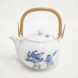 鳥獣戯画 京焼 高山寺 急須 食器 ホワイト レディース【中古】6-0108G◎