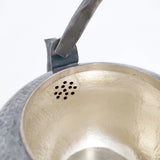 清課堂 セイカドウ 黄銅 イブシ湯沸 丸鎚目 定価11万円 やかん その他雑貨 シルバー レディース【中古】6-0108G◎