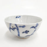 鈴木敬夫 スズキタカオ 九谷焼 4点セット 茶碗 食器 ホワイト ブルー レディース【中古】6-0108G◎