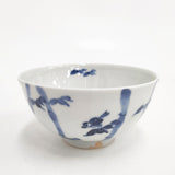 鈴木敬夫 スズキタカオ 九谷焼 4点セット 茶碗 食器 ホワイト ブルー レディース【中古】6-0108G◎