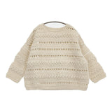 nest Robe ペルーウールハンドニット 01214-1006 セーター ニット 21AW オフホワイト レディース ネストローブ【中古】6-0115T♪