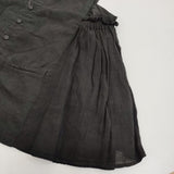 nest Robe ブラックリネンサイドガーゼベスト 定価28600円 01251-1046 ベスト 25SS ブラック レディース ネストローブ【中古】6-0109M♪