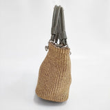 TOFF&LOADSTONE メタリックラフィアかごバッグ トートバッグ ゴールド レディース トフアンドロードストーン【中古】6-0312G∞