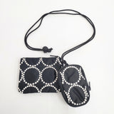 mina perhonen/PORTER tambourine KEY CASE & COIN PURSE キーケース コインパース 定価22000円 キーケース ブラック レディース ミナペルホネン/ポーター【中古】6-0114G◎