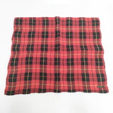 R&D.M.Co- リネン タータンチェック ストール レッド ブラック レディース オールドマンズテーラー【中古】6-0130G◎