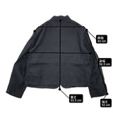 BEAMS BOY リネンツイルジャケット 定価18480円 13-16-0344-803 ジャケット 濃紺 ネイビー レディース ビームスボーイ【中古】6-0513M∞