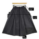 homspun バルキーシーチング ダブルポケットギャザースカート サイズS 221-4488 スカート ブラック レディース ホームスパン【中古】6-0225G♪