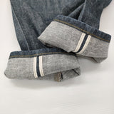 MARGARET HOWELL/EDWIN YELLOW CAST TROUSERS 定価26400円 578-7143008 W27L24 デニムパンツ ブルー レディース マーガレットハウエル/エドウィン【中古】6-0207G♪