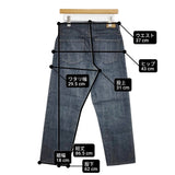 MARGARET HOWELL/EDWIN YELLOW CAST TROUSERS 定価26400円 578-7143008 W27L24 デニムパンツ ブルー レディース マーガレットハウエル/エドウィン【中古】6-0207G♪