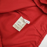 PLAIN PEOPLE 定価16000円 半袖 コットンポリエステルストレッチ ブラウス シャツ レッド レディース プレインピープル【中古】6-0608S∞