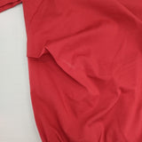 PLAIN PEOPLE 定価16000円 半袖 コットンポリエステルストレッチ ブラウス シャツ レッド レディース プレインピープル【中古】6-0608S∞