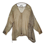 TOWAVASE Sarasa blouse サラサブラウス シルク 定価50600円 20-0014A ブラウス シャツ ベージュ レディース トワヴァーズ【中古】6-0106M♪