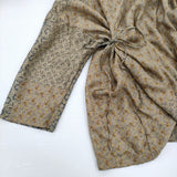 TOWAVASE Sarasa blouse サラサブラウス シルク 定価50600円 20-0014A ブラウス シャツ ベージュ レディース トワヴァーズ【中古】6-0106M♪