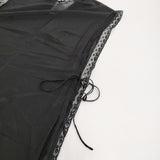 TOWAVASE Leavers dress リバードレス 定価58300円 23-0013S コットンシルク ワンピース ブラック レディース トワヴァーズ【中古】6-0109S♪