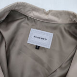 ROSE BUD コットン サイズS ステンカラーコート ベージュ レディース ローズバッド【中古】6-0418M∞
