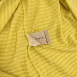 PLAIN PEOPLE H1541UB438 Vネック ボーダー 半袖Ｔシャツ カットソー イエロー レディース プレインピープル【中古】6-0621S∞