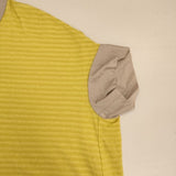 PLAIN PEOPLE H1541UB438 Vネック ボーダー 半袖Ｔシャツ カットソー イエロー レディース プレインピープル【中古】6-0621S∞