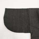 SOU・SOU 岡田縫工所 日本製 サイズM ウールシルク混 ボートネック ブラウス シャツ チャコールグレー レディース ソウソウ【中古】6-0126T♪