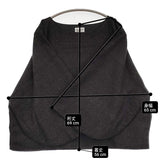 SOU・SOU 岡田縫工所 日本製 サイズM ウールシルク混 ボートネック ブラウス シャツ チャコールグレー レディース ソウソウ【中古】6-0126T♪