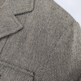 RALPH LAUREN ヘリンボーン サイズ9 テーラードジャケット ベージュ レディース ラルフローレン【中古】6-0225M♪