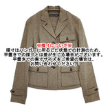 RALPH LAUREN ヘリンボーン サイズ9 テーラードジャケット ベージュ レディース ラルフローレン【中古】6-0225M♪
