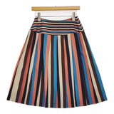 mina perhonen ミナ時代 mina時代 multi stripe カシミヤ混 定価36000円 スカート マルチカラー レディース ミナペルホネン【中古】6-0115T♪