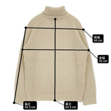 ARTS&SCIENCE Turtle neck rib knit タートルネックリブニット カシミヤ 0233-U8031-K031 セーター アイボリー メンズ アーツ&サイエンス【中古】6-0106T♪