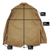 ARTS&SCIENCE Minimal jacket ミニマルジャケット コットンシルク 定価115500円 テーラードジャケット ベージュ メンズ アーツ&サイエンス【中古】6-0106M♪
