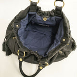 Beaure レザー 革 ハンドバッグ タッセル トートバッグ ブラック レディース ビューレ【中古】6-0312G∞
