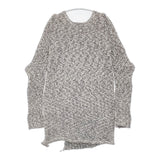 mina perhonen La8738 Rousseau ウール ニット 定価48300円 サイズ36 セーター ニット ホワイト ネイビー レディース ミナペルホネン【中古】6-0123T△