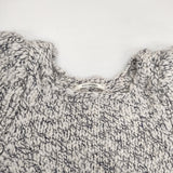 mina perhonen La8738 Rousseau ウール ニット 定価48300円 サイズ36 セーター ニット ホワイト ネイビー レディース ミナペルホネン【中古】6-0123T△