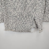 mina perhonen La8738 Rousseau ウール ニット 定価48300円 サイズ36 セーター ニット ホワイト ネイビー レディース ミナペルホネン【中古】6-0123T△