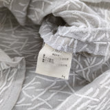 mina perhonen wave リネン 刺繍 ノースリーブ js3277 ワンピース グレー レディース ミナペルホネン【中古】6-0324S♪