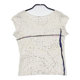 mina perhonen landscape-sky- コットン ks8532 Ｔシャツ カットソー ホワイト マルチカラー レディース ミナペルホネン【中古】6-0621S∞