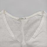 mina perhonen usagi Vネック コットン サイズ36 定価16800円 Ms8803 Ｔシャツ カットソー ホワイト レディース ミナペルホネン【中古】6-0324M♪