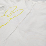 mina perhonen usagi Vネック コットン サイズ36 定価16800円 Ms8803 Ｔシャツ カットソー ホワイト レディース ミナペルホネン【中古】6-0324M♪