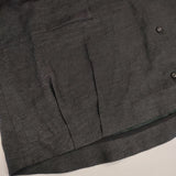 mina perhonen ps3749 herbarium 刺繍 半袖 リネン ワンピース ネイビー レディース ミナペルホネン【中古】6-0513S∞