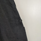 mina perhonen ps3749 herbarium 刺繍 半袖 リネン ワンピース ネイビー レディース ミナペルホネン【中古】6-0513S∞
