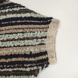 mina perhonen oa8182 color ニット マルチボーダー サイズ36 定価39900円 ウールアルパカ混 ワンピース マルチカラー レディース ミナペルホネン【中古】6-0123T△