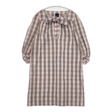 mina perhonen croon チェック 定価39600円 サイズ36 na1423 ワンピース ピンク レディース ミナペルホネン【中古】6-0513M∞