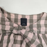 mina perhonen croon チェック 定価39600円 サイズ36 na1423 ワンピース ピンク レディース ミナペルホネン【中古】6-0513M∞