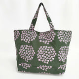 marimekko プケッティ 大容量 Puketti トートバッグ カーキ ピンク レディース マリメッコ【中古】6-0312G∞