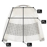 mina perhonen 未使用品 flower beads zs1125 サイズ36 刺繍 定価41800円 ブラウス シャツ ホワイト レディース ミナペルホネン【中古】6-0225M♪