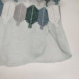 mina perhonen 未使用品 forest candy リネン 刺繍 プルオーバードレス 定価85800円 abs3986 ワンピース ライトブルー レディース ミナペルホネン【中古】6-0416M∞