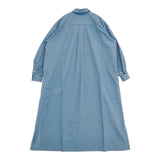 mina perhonen grain ai3837 サイズ36 コットンシルク 定価62000円 シャツ ワンピース ブルー レディース ミナペルホネン【中古】6-0225M♪