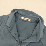 mina perhonen grain ai3837 サイズ36 コットンシルク 定価62000円 シャツ ワンピース ブルー レディース ミナペルホネン【中古】6-0225M♪