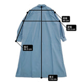 mina perhonen grain ai3837 サイズ36 コットンシルク 定価62000円 シャツ ワンピース ブルー レディース ミナペルホネン【中古】6-0225M♪